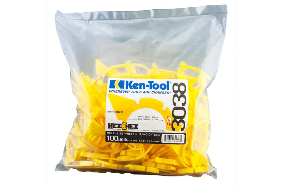 Picture of Ken-Tool HexChex Multi-Size Loose Wheel Nut Indicator - 100 Pack