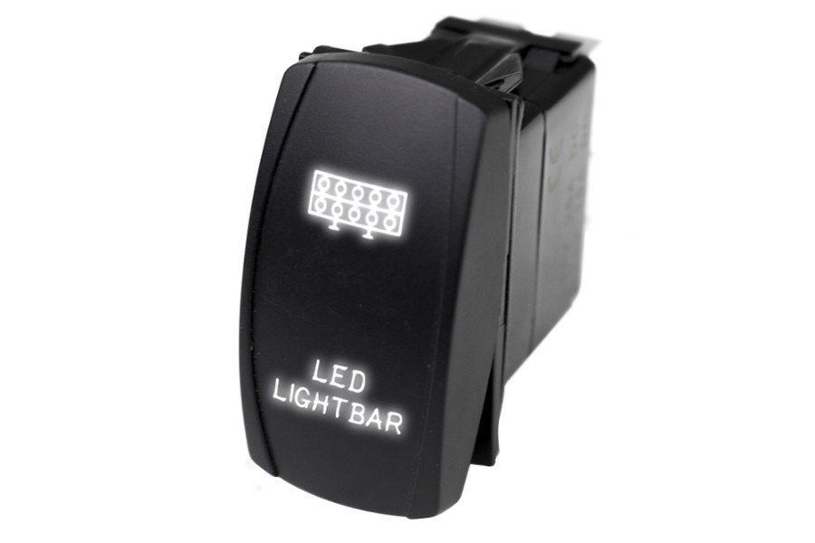 Picture of Race Sport LED Rocker Switch w/ White LED Radiance (LED Light Bar)