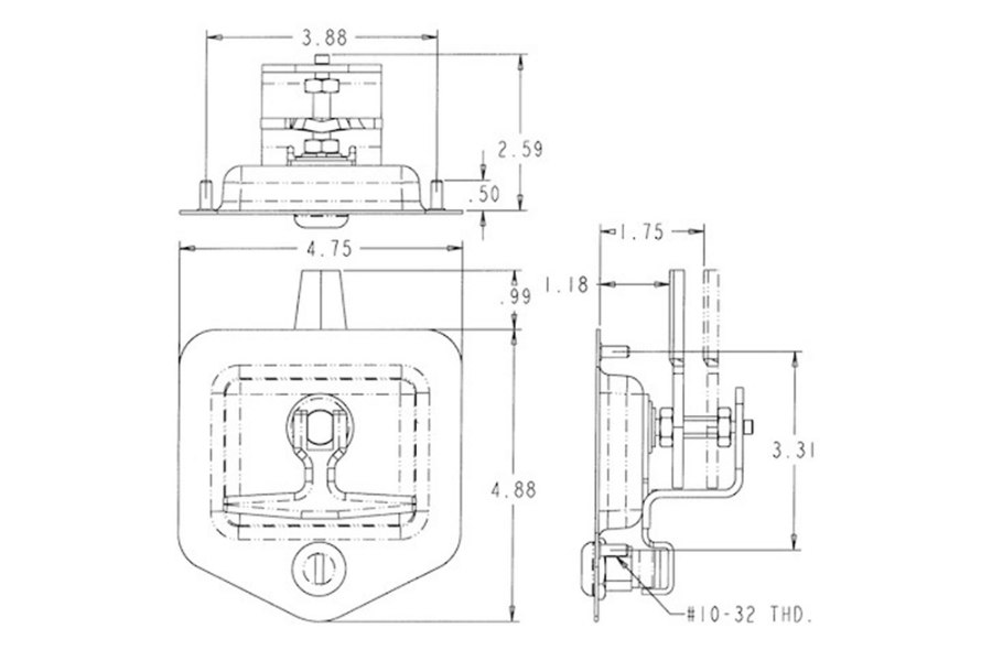 Picture of Buyers Stainless Steel Standard T Handle Latch