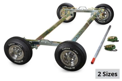 Picture of Collins Hi-Speed Dolly HERO Zinc Plated Steel Cross Rails & Aluminum Diamond Cut Wheel