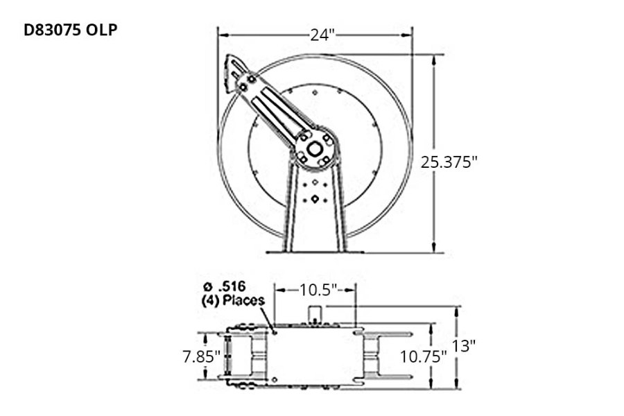 Picture of Reelcraft 80000 Series Air/Water Hose Reels