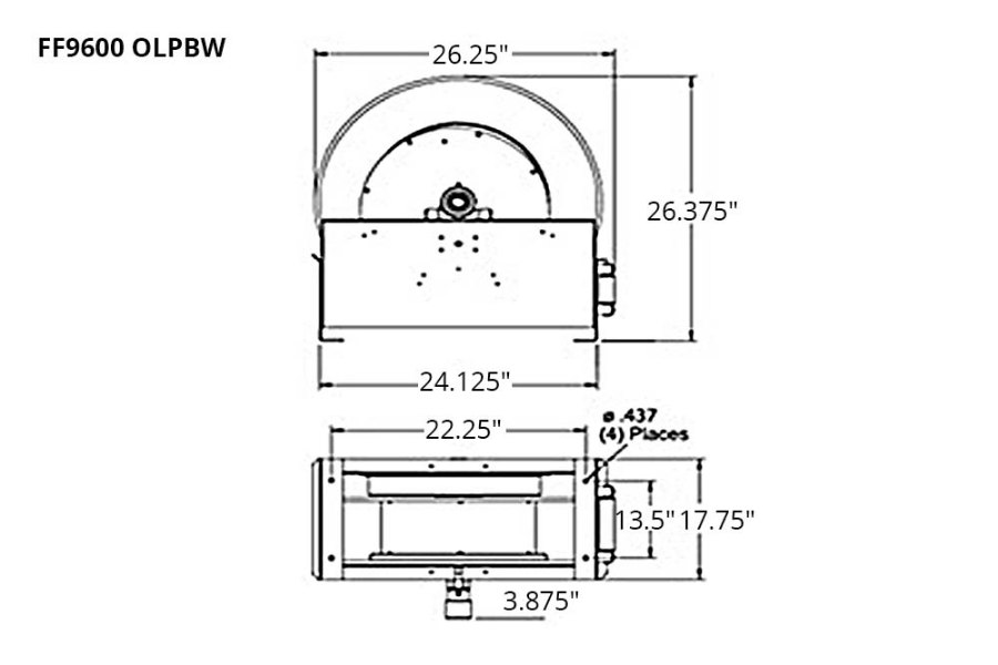 Picture of Reelcraft F9000 Series Fuel Reels -Reel Only