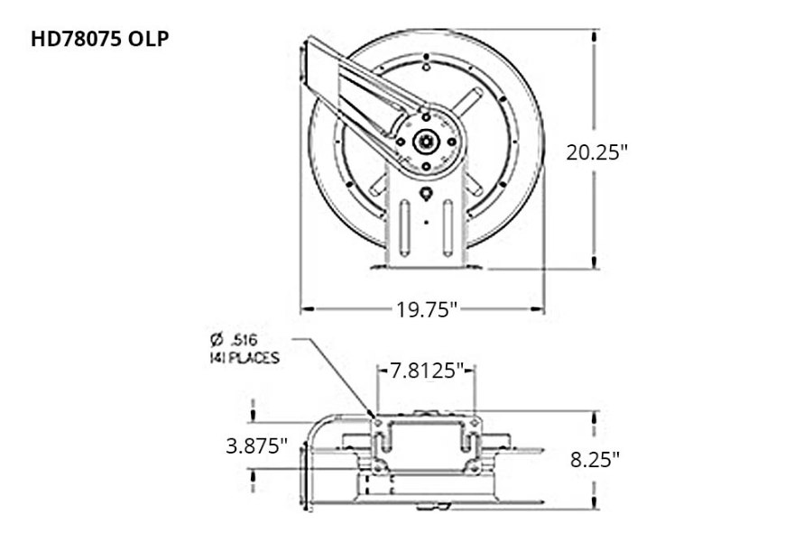 Picture of Reelcraft HD70000 Series Air/Water Hose Reels