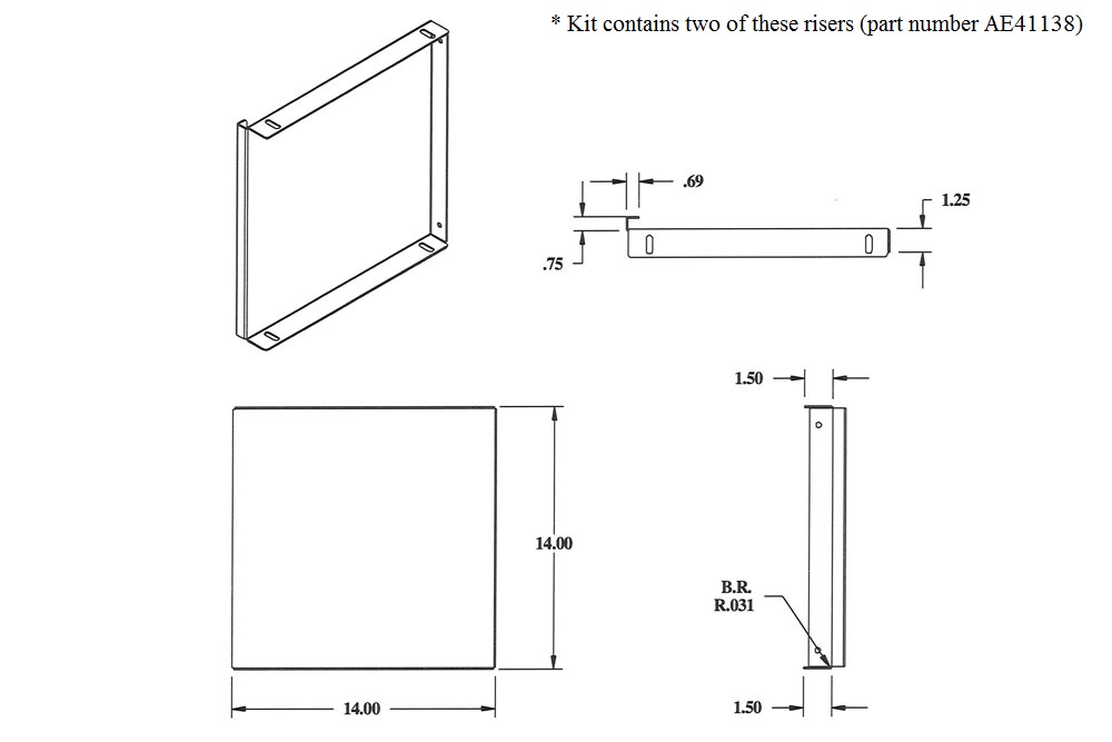 14" Riser