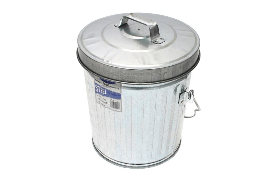 Picture of In The Ditch Galvanized Steel Trash Cans w/ Lids