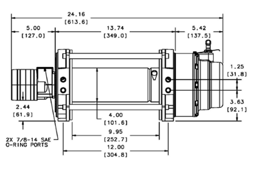 Picture of Warn 12 Series 12,000 lb. Hydraulic Planetary Winch