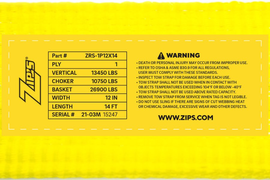 Picture of Zip's Recovery Strap - 1 Ply