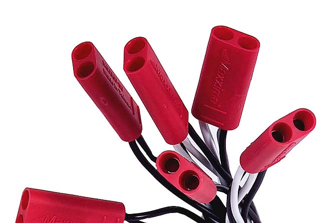 Twin Female Bullet, 12" Leads