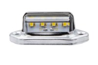 Picture of Maxxima LED License Light - 1.7" X 1" With Stainless Steel Chrome Bezel