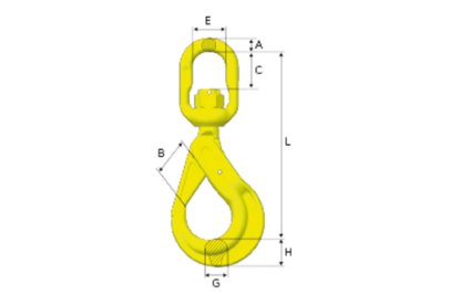 Picture of Gunnebo GrabiQ Swivel Safety Hook BKL