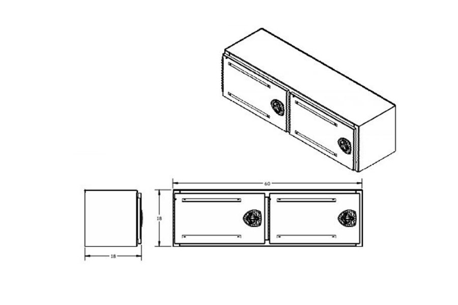 Picture of RC Industries Aluminum Toolbox w/Stainless Steel Swing Doors