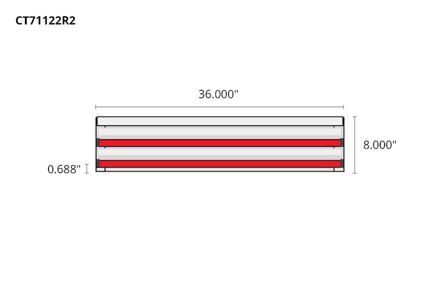 Picture of CTech 2 Drawer Red Toolbox Systems