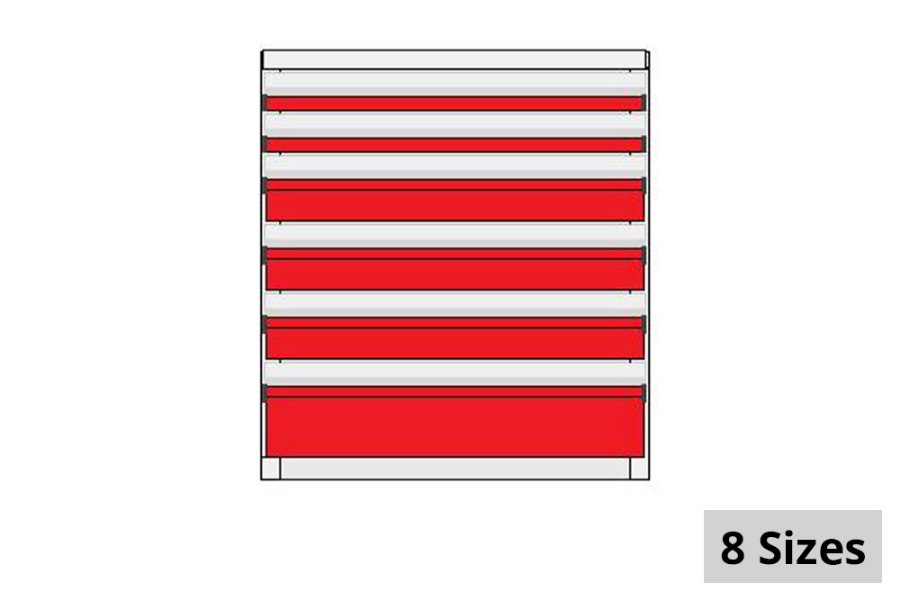 Picture of CTech 6 Drawer Red Toolbox Systems