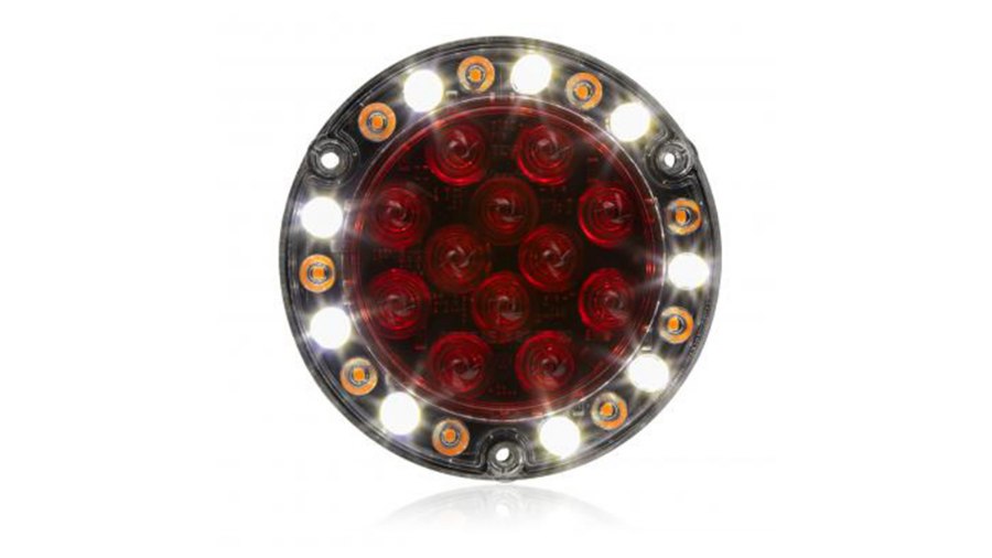 Picture of Maxxima Round Hybrid Combination Stop/Turn/Tail/Back Up and Amber Flashing Warning
Light