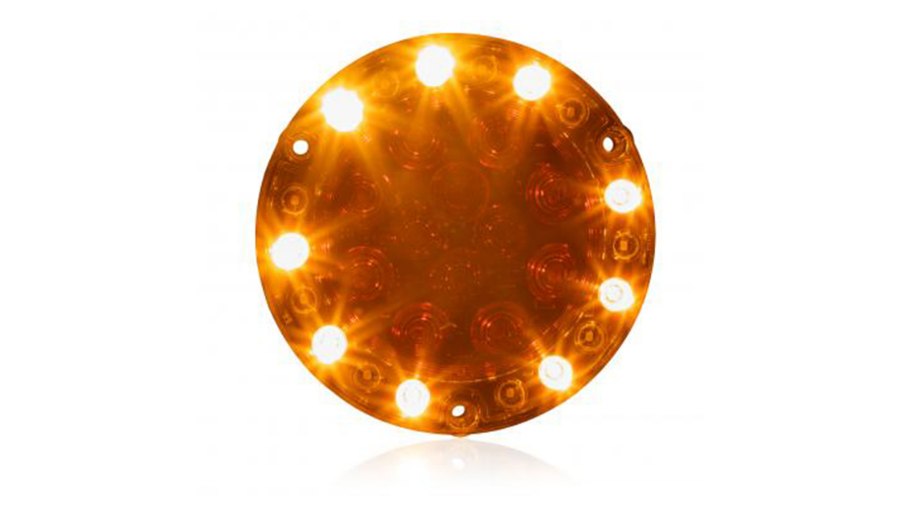 Picture of Maxxima Round Hybrid Combination Stop/Turn/Tail/Back Up and Amber Flashing Warning
Light