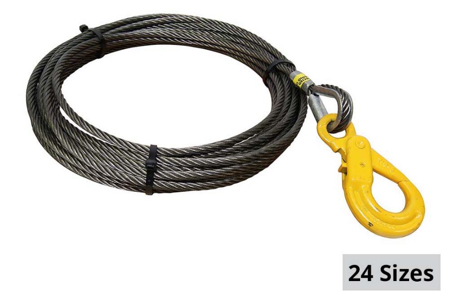 Picture of All-Grip Fiber Core Winch Cable with Self-Locking Hook