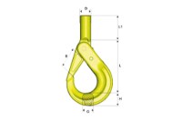 Picture of Gunnebo GrabiQ Shank Safety Hook BKT