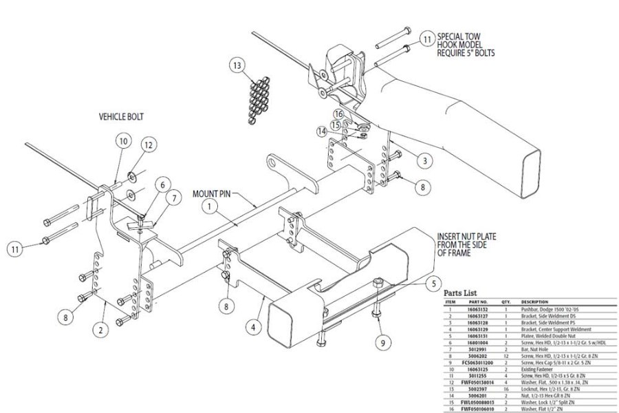 Picture of SnowDogg Mount Dodge 1500 '02 - '05