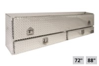 Picture of Buyers T-Handle Diamond Tread Aluminum Contractor Truck Box w/ 2 Drawers