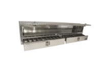 Picture of Buyers T-Handle Diamond Tread Aluminum Contractor Truck Box w/ 2 Drawers
