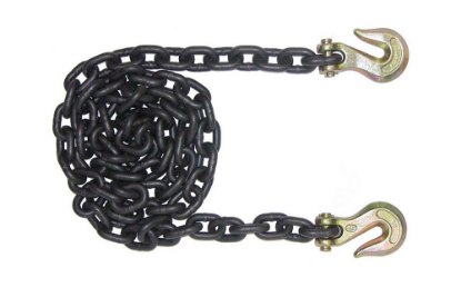 Picture of B/A Chain w/Clevis Grab Hooks, G80, 3/8" x 1.5'