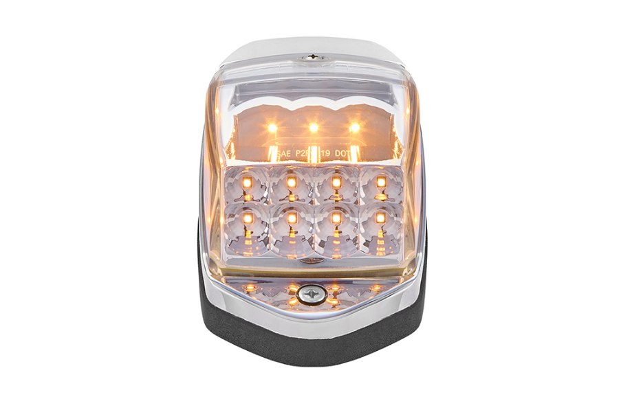 Picture of Maxxima Chrome Cab Marker Amber Clear Lens