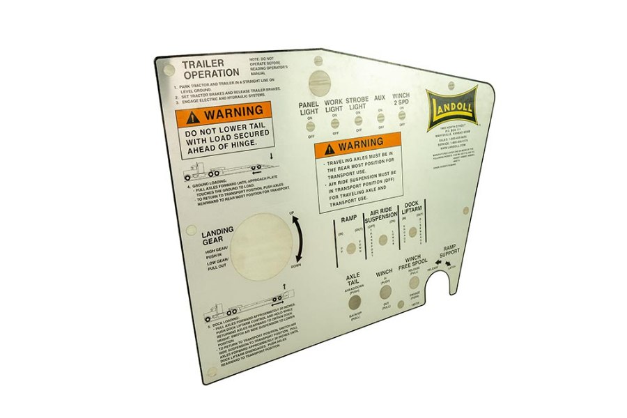 Picture of Landoll 900 Placard Control Panel