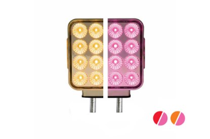 Picture of Trux Double Face Amber/Red Turn and Marker to Pink Auxiliary LED