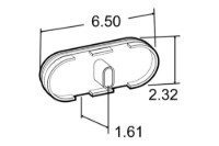 Picture of Truck-Lite Oval 36 Diode Super 60 Series Metalized Strobe Light