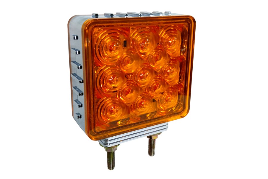 Picture of Maxxima Square Chrome Double Face Pedestal Amber Light