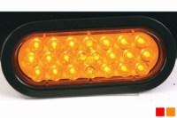 Picture of 6" Oval Amber LED Warning Light