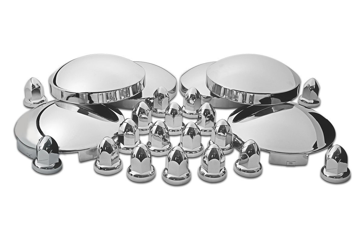 Chrome Metal Dome Hubcap