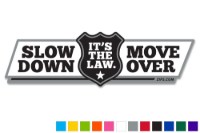 Picture of Zip's "Slow Down Move Over - It's The Law" Vinyl Vehicle Decal