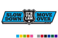 Picture of Zip's "Slow Down Move Over - It's The Law" Vinyl Vehicle Decal