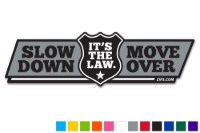 Picture of Zip's "Slow Down Move Over - It's The Law" Vinyl Vehicle Decal