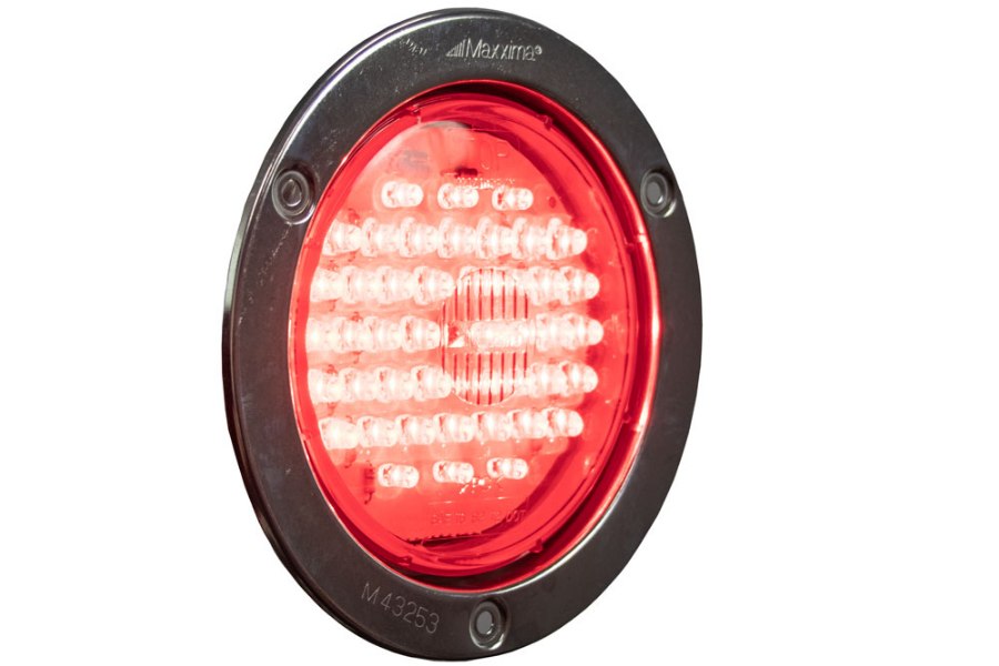 Picture of MAXXIMA 4"-dia. Stop/Tail/Turn LED Light Kit w/ Stainless Flange and Short Wire