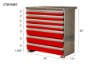 Picture of CTech 7 Drawer Red Toolbox Systems