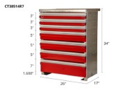 Picture of CTech 7 Drawer Red Toolbox Systems