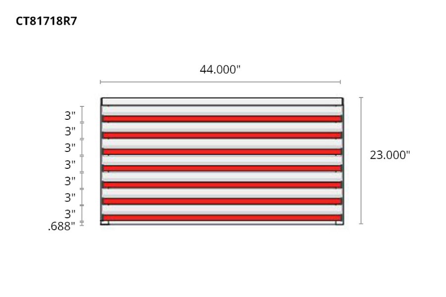 Picture of CTech 7 Drawer Red Toolbox Systems