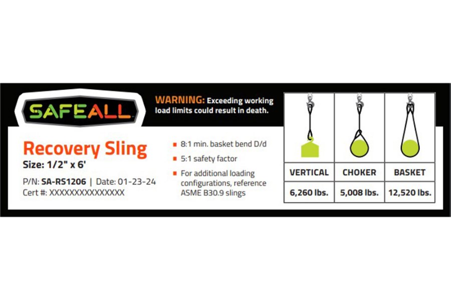 Picture of SafeAll Recovery Sling