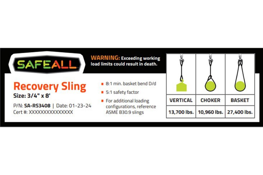 Picture of SafeAll Recovery Sling