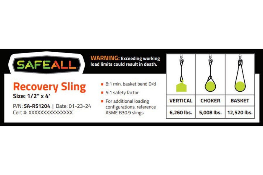 Picture of SafeAll Recovery Sling