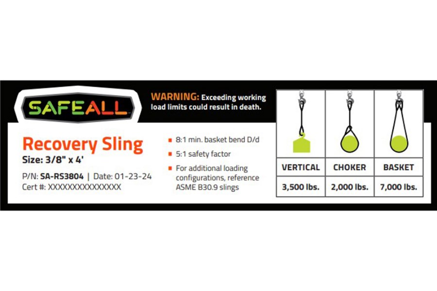 Picture of SafeAll Recovery Sling