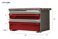 Picture of CTech 2 Drawer Red Toolbox Systems