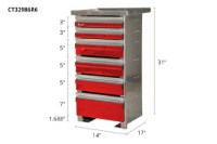 Picture of CTech 6 Drawer Red Toolbox Systems