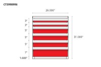 Picture of CTech 6 Drawer Red Toolbox Systems