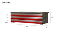 Picture of CTech 3 Drawer Black Toolbox Systems