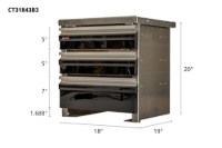 Picture of CTech 3 Drawer Black Toolbox Systems