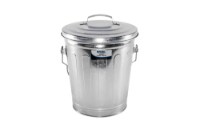 Picture of In The Ditch Galvanized Steel Trash Can with Lid
