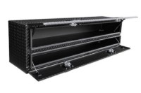 Picture of Buyers Topsider Matte Black Diamond Tread Aluminum HD Flatbed Contractor w/Lower Door